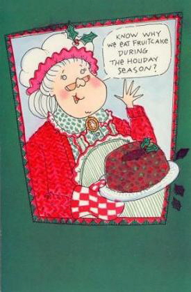 Card--Eat Fruitcake