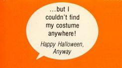 ... but I couldn't find my costume anywhere!